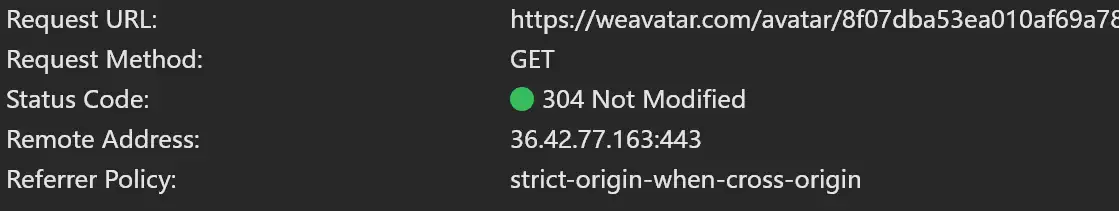 指向WeAvatar服务器的请求